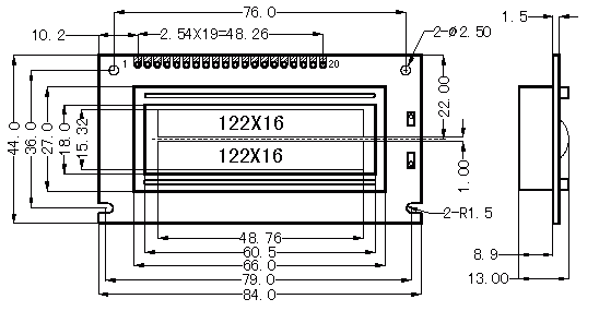 SMG12232A2(bio)(zhn)Dc(din)Һ@ʾģK(LCM)ʾDƬ